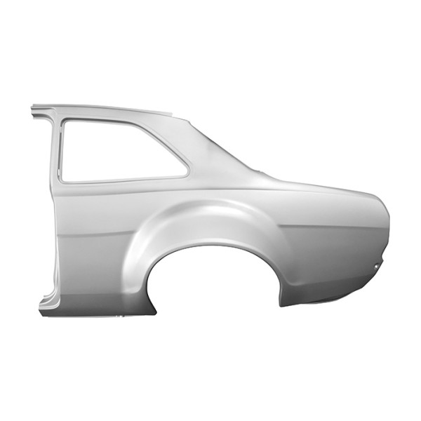 Pointed Rear Quarter Panel Classic Ford Panels Full Rear Quarter with Pressed Bubble Arch Magnum ...